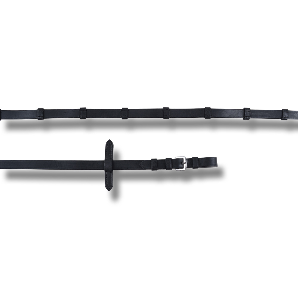 Hansbo Sport Ribbed leather Reins black