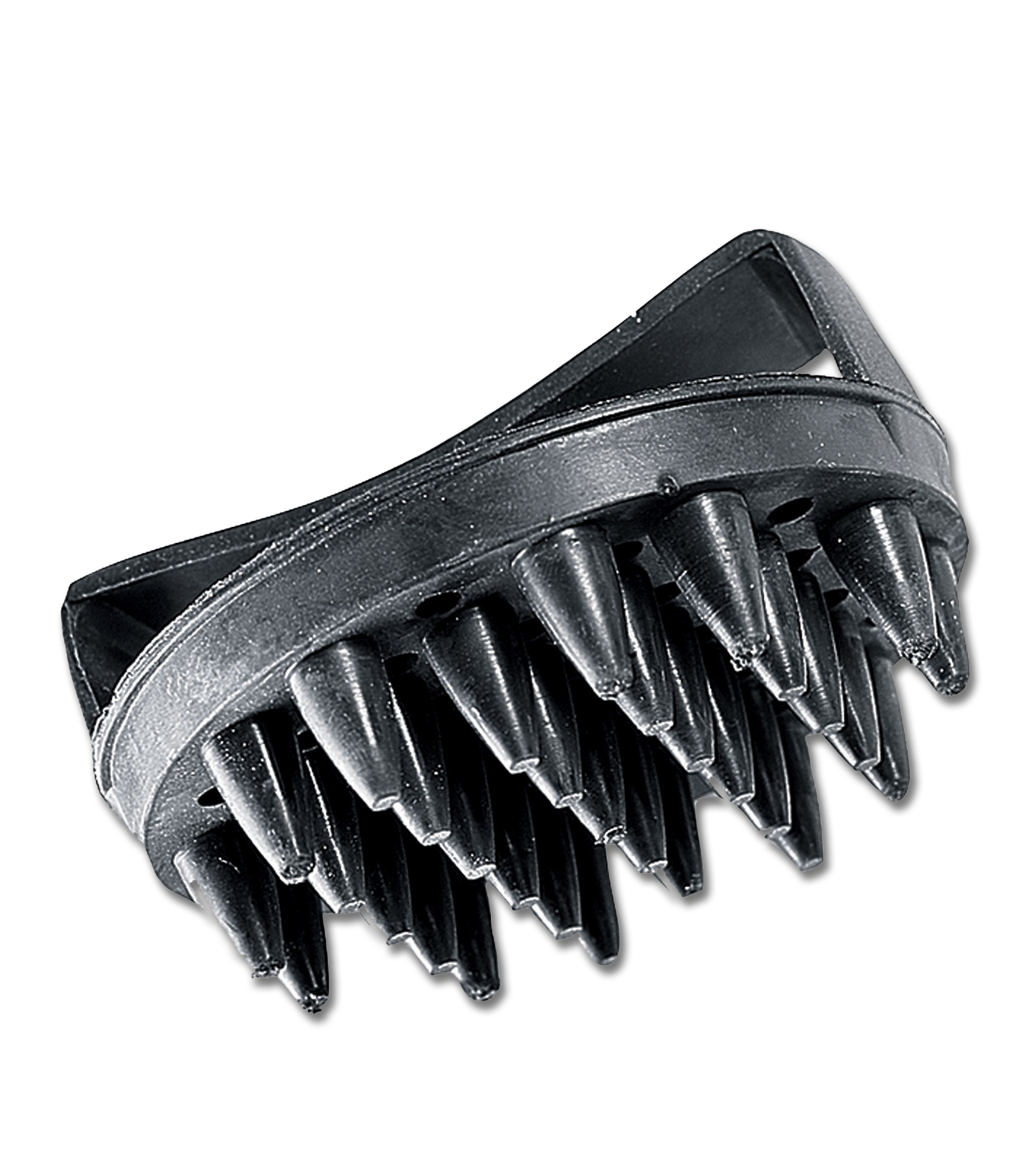 Waldhausen Rubber Groomer Magic Massasjebørste svart