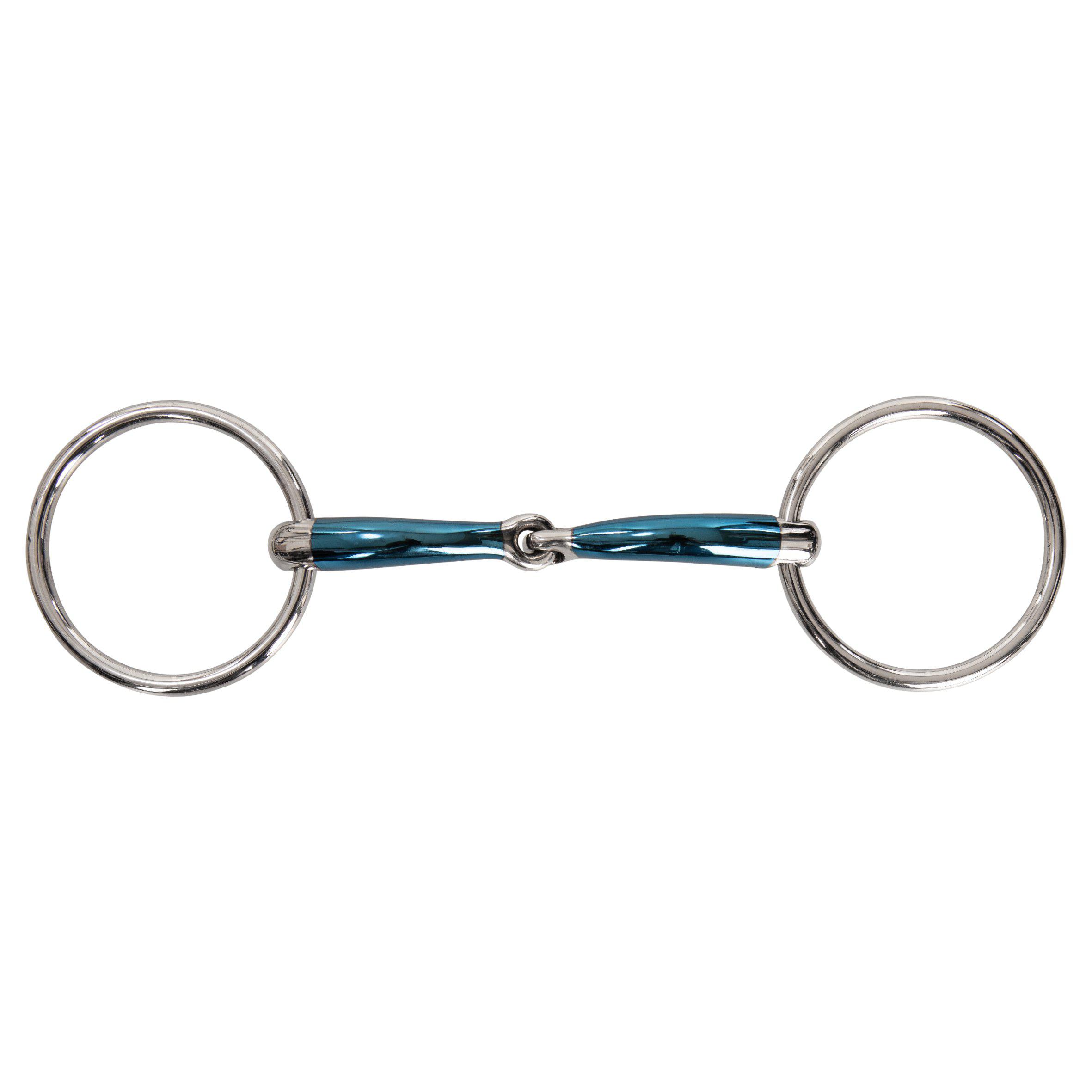 Lippo Lock Up Sweet Iron Single Jointed Loose Ring Snaffle Bit, 14 mm