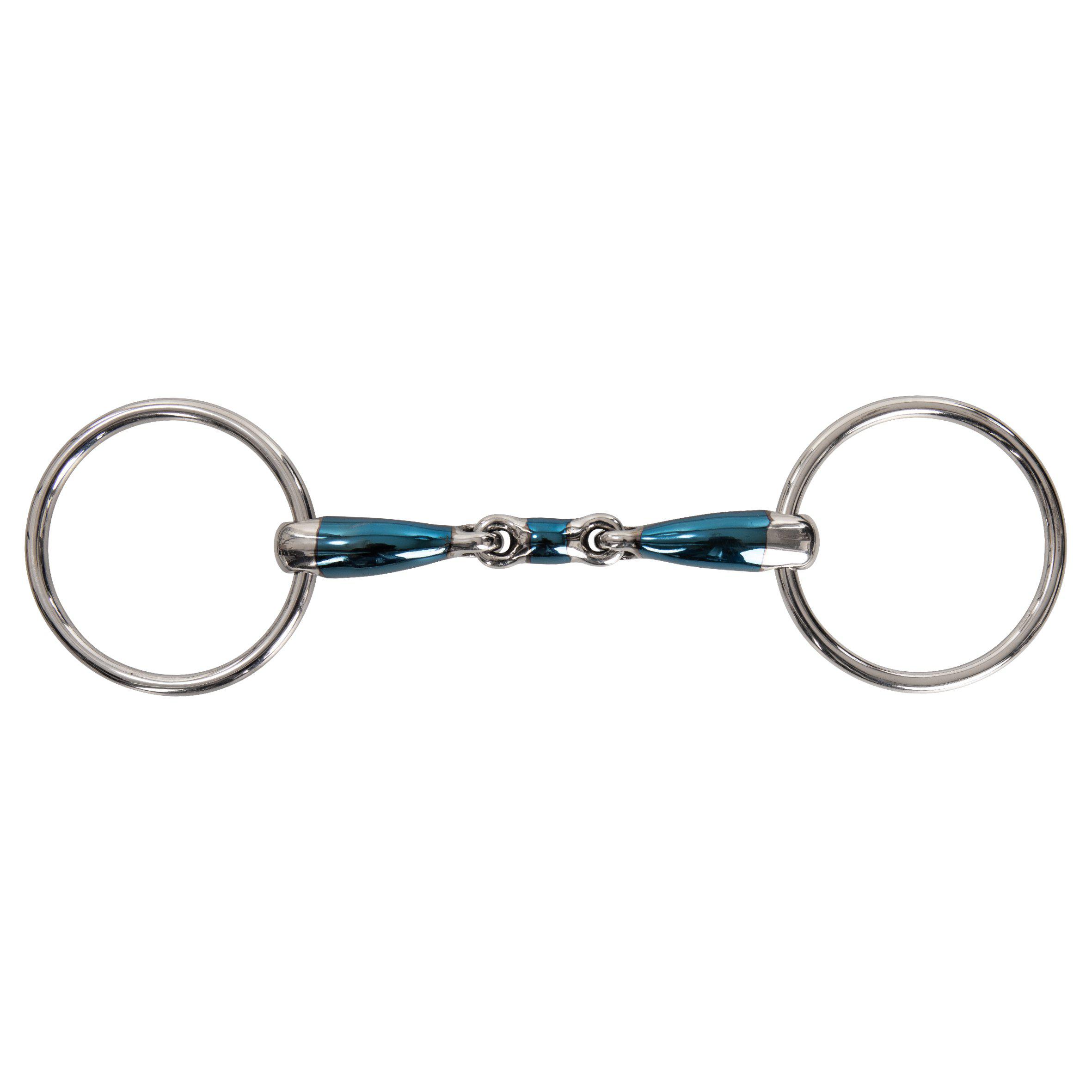 Lippo Lock Up Sweet Iron Double Jointed Loose Ring Snaffle Bit, 16 mm
