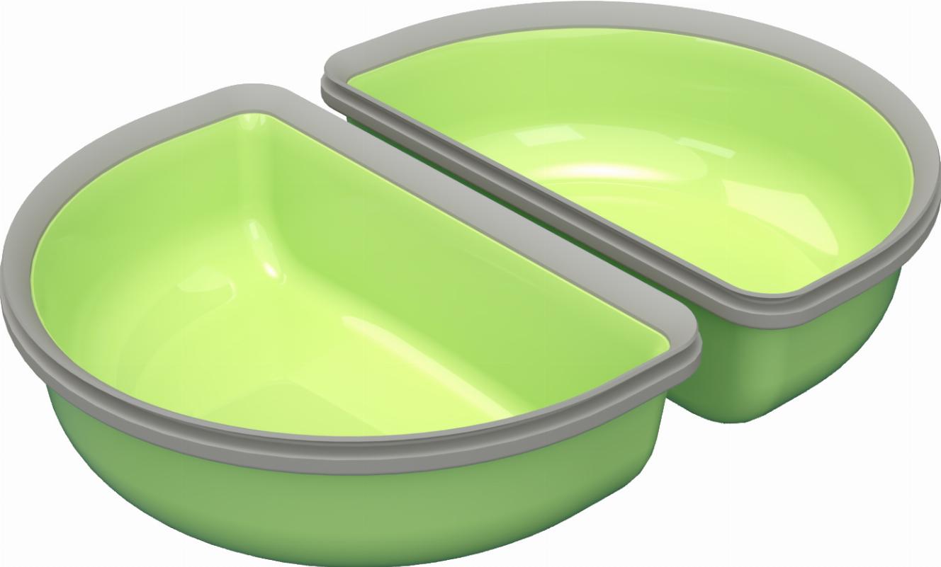 Surefeed Matskål Delad - Grön