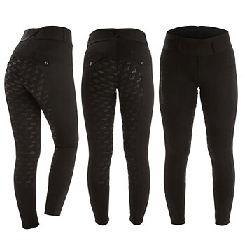 Horse Life Breggings ReLove Full Grip Ridbyxor Junior - Svart, 134 - endast detta ex