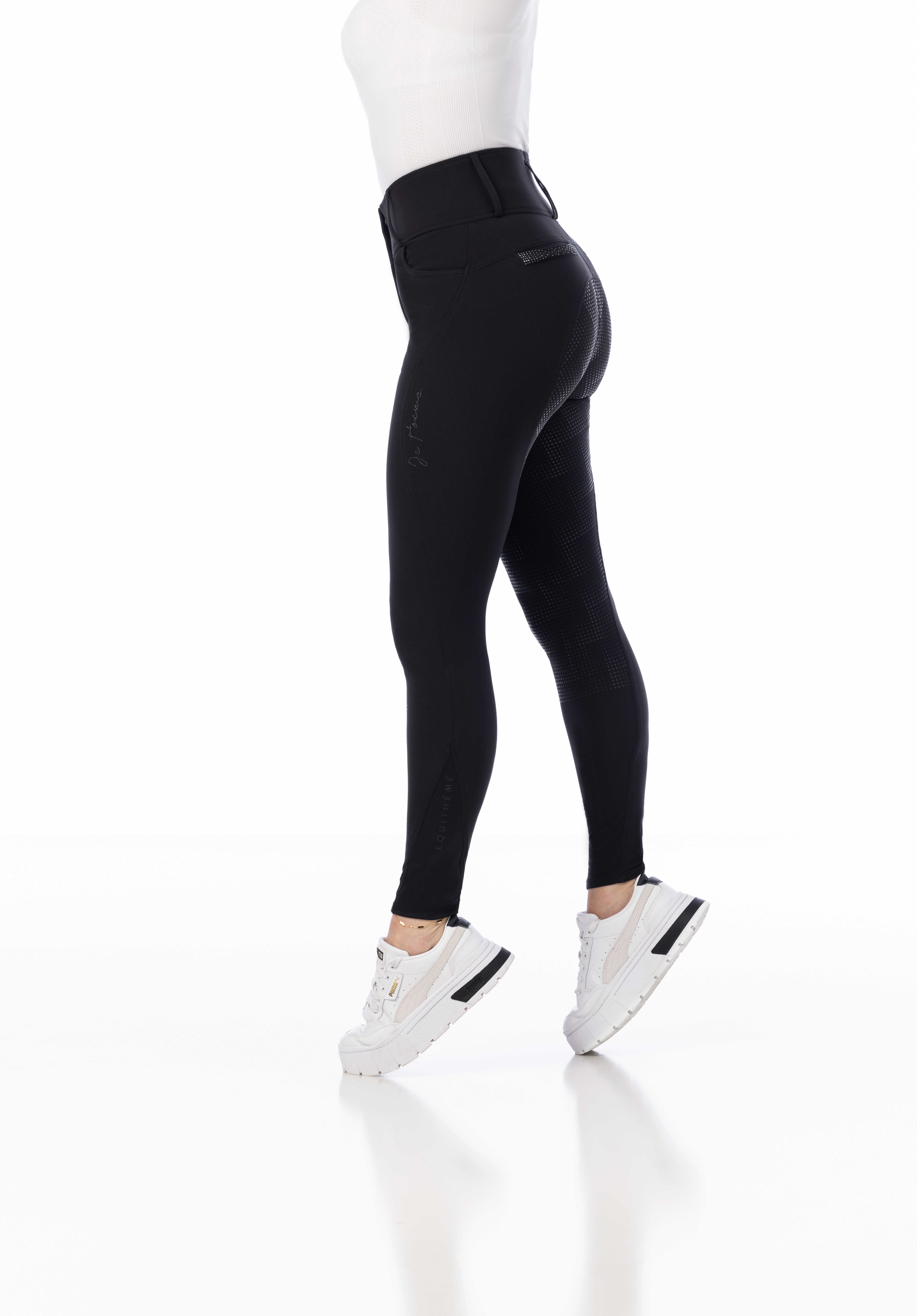 Equitheme Queen Riding Pants for Kids, Black - 2