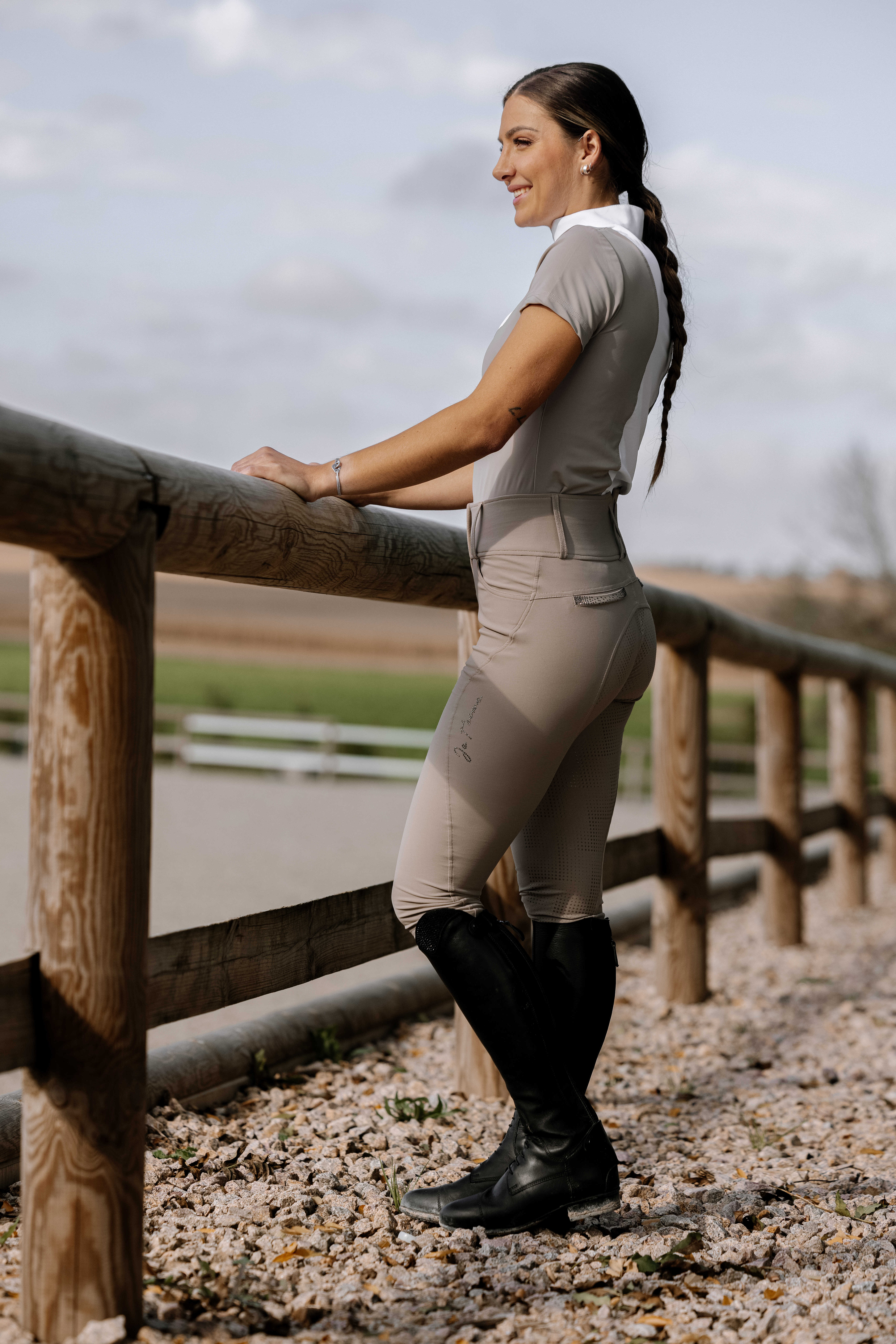 Equitheme Queen Riding Breeches Taupe - 3
