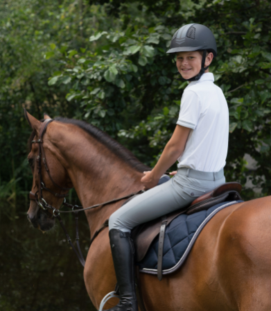 QHP Breeches Ivar Junior leg grip, 140 - only this copy - 3