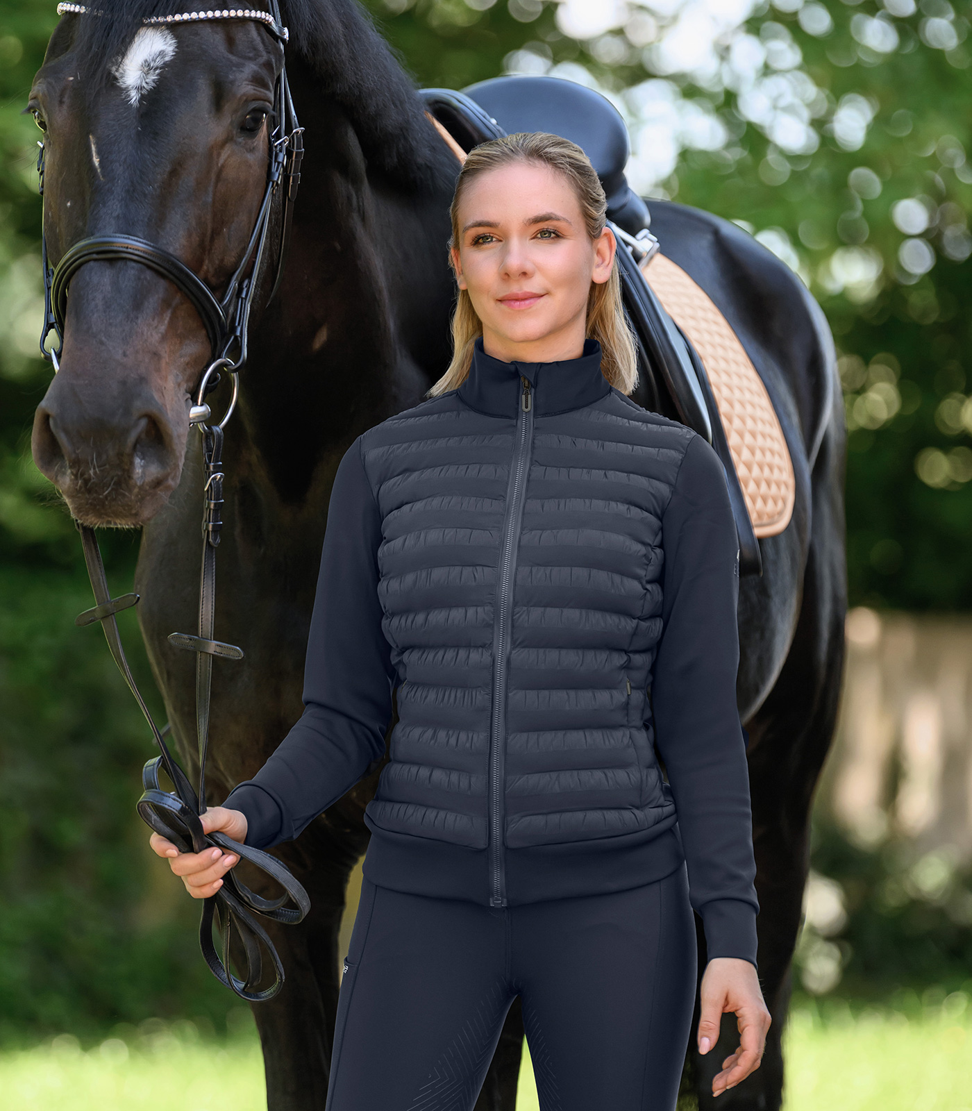ELT Sydney hybrid quiltad jacka - mörkblå - 3