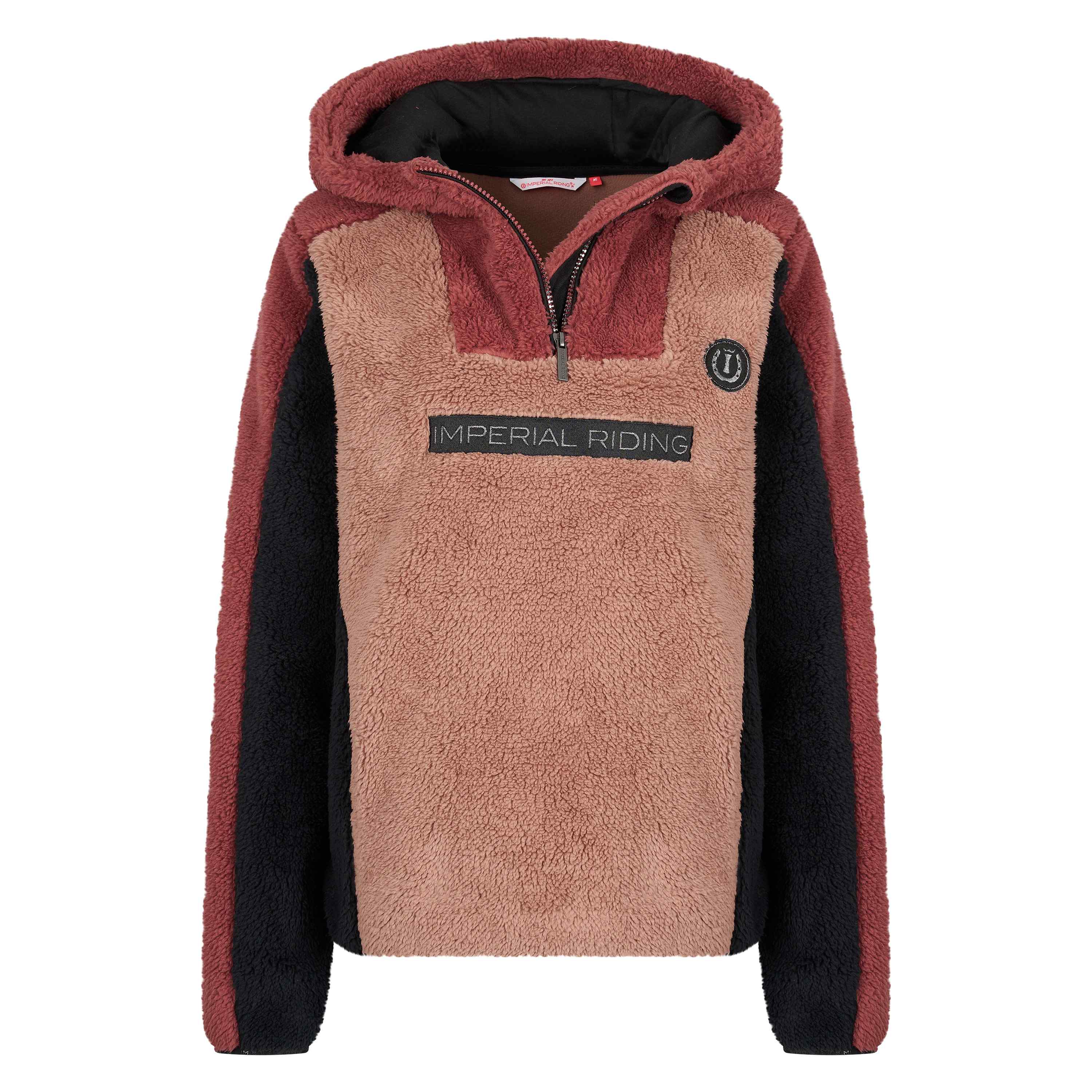 Imperial Riding Fleece sweater Funky Furry Dark Rosy