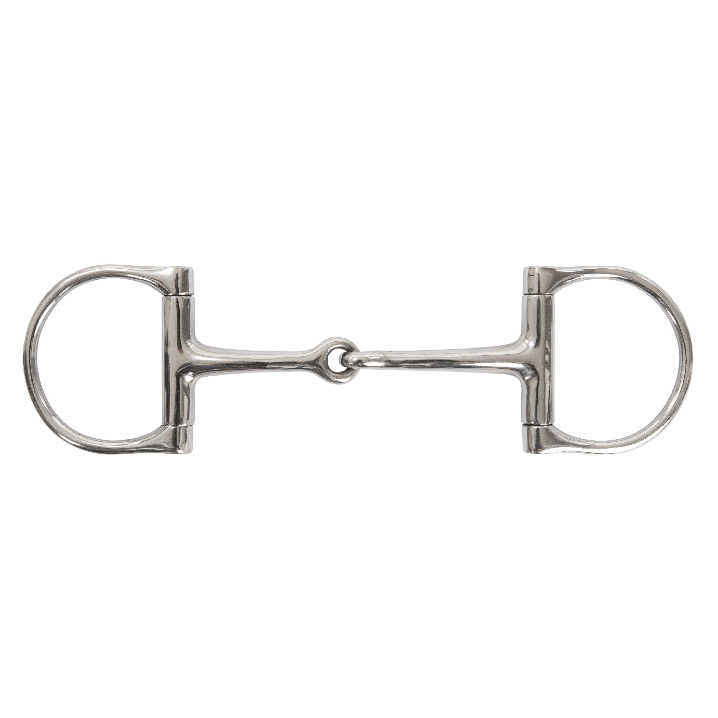 Lippo Single Jointed Bit with D-Rings, 12 mm