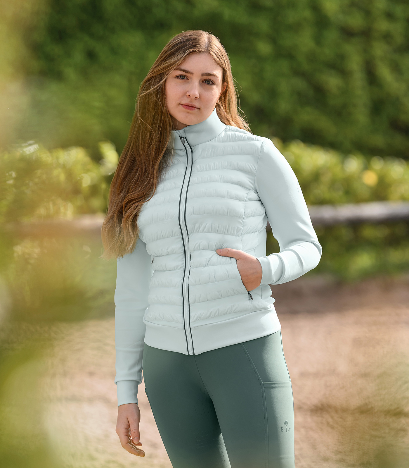 ELT Sydney hybrid quiltet jakke - mintgrønn