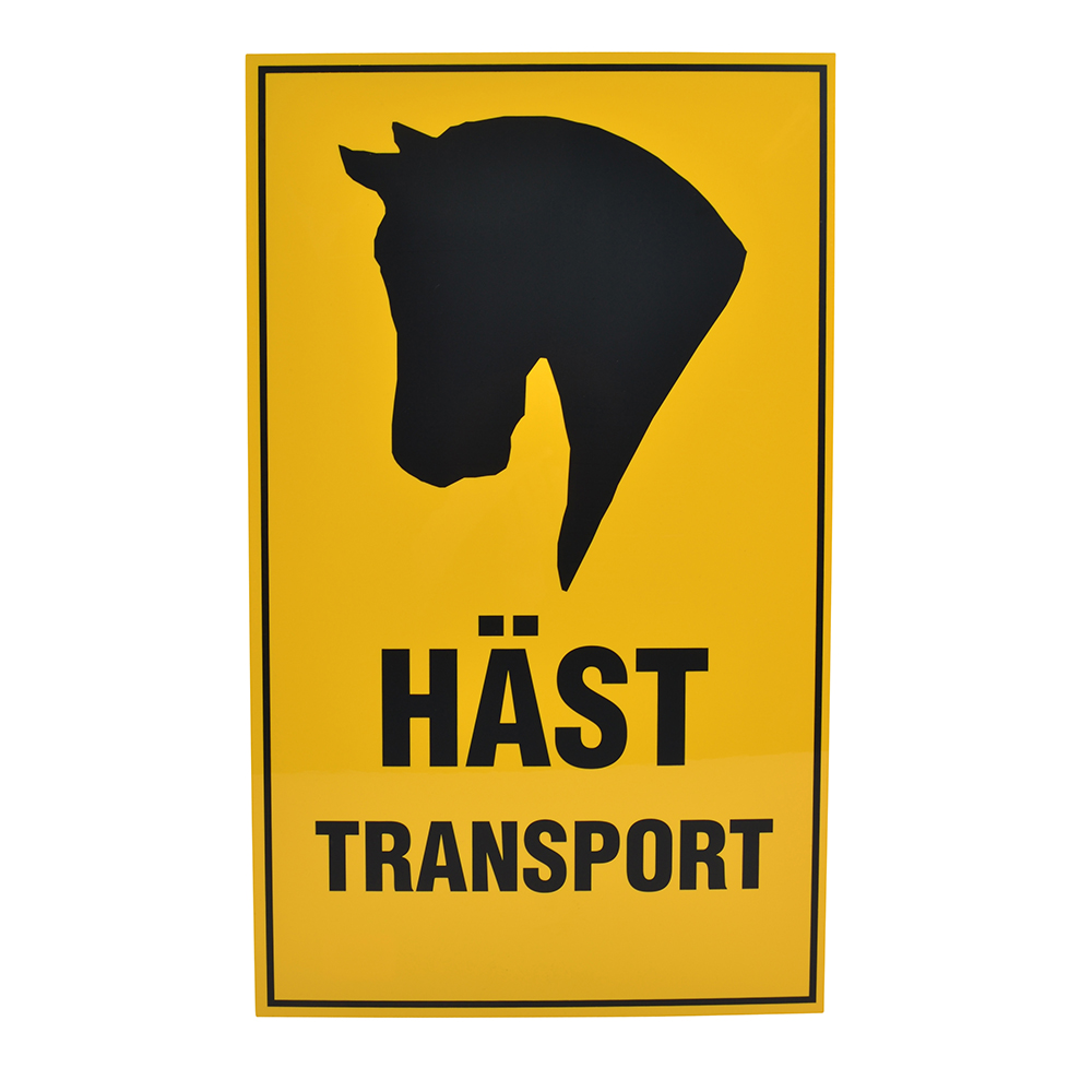 V-Plast Hästtransportskylt 30 x 50 cm