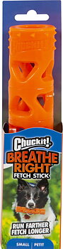 CHUCKIT Breathe Right Stick Hundleksak - Orange Small