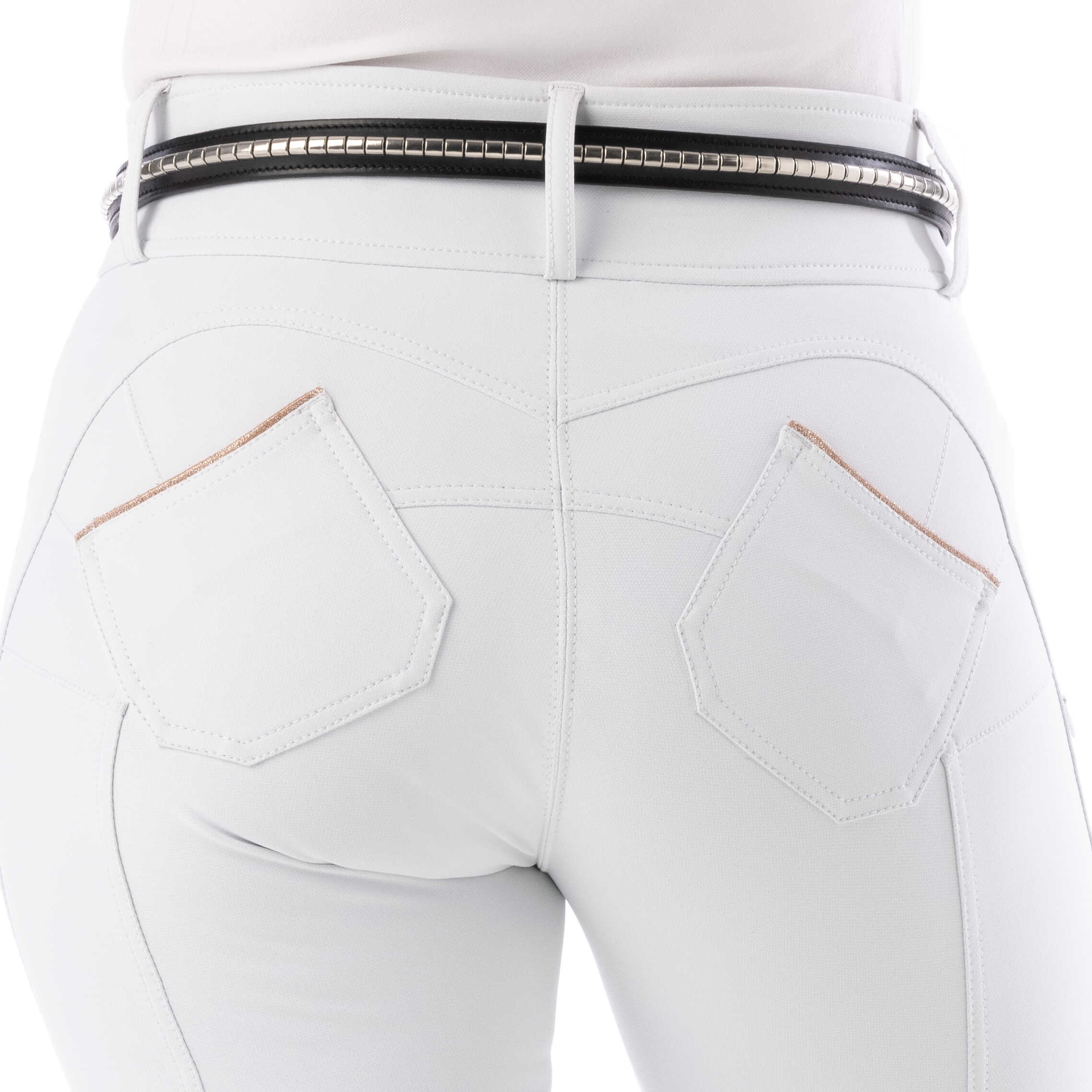 EQUITHEME Pénélope Bella Push Up Ridbyxor Vit - 7