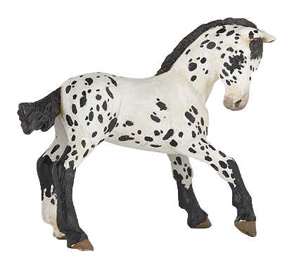 Papo Leksak Svartvit Appaloosa Föl