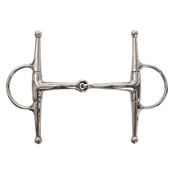 Lippo Single Jointed Eggbutt Bit Full Cheek, 15 mm