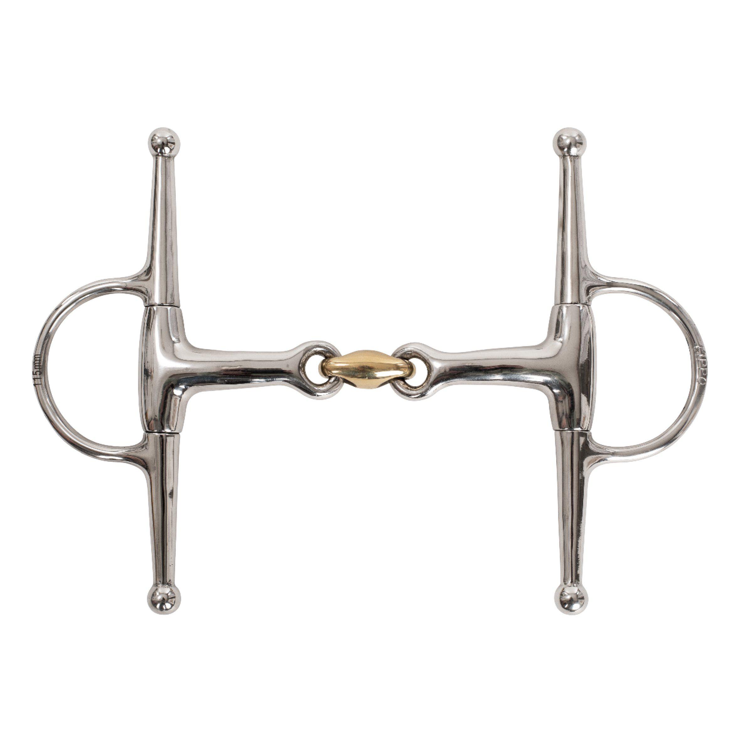 Lippo doppelt gebrochenes Olivenkopfgebiss mit Full Cheek, 15 mm