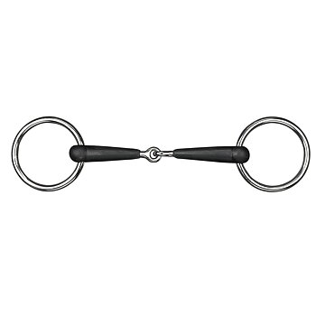 Källquist Equestrian Single Jointed Rubber Bit, 14 mm