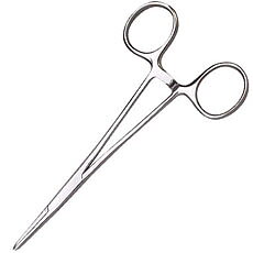 Hemostat with Locking Ratchet Curved