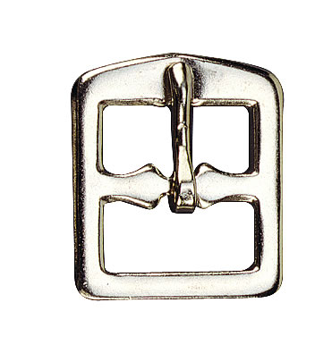 Stirrup Leather Buckle, Nickel Plated