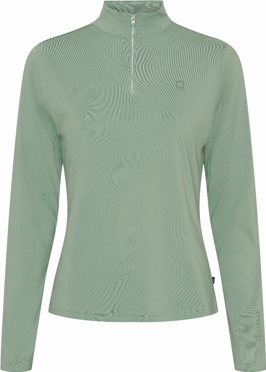 Equipage Kolyma Långärmad Ridtröja - Granite Green (XS)