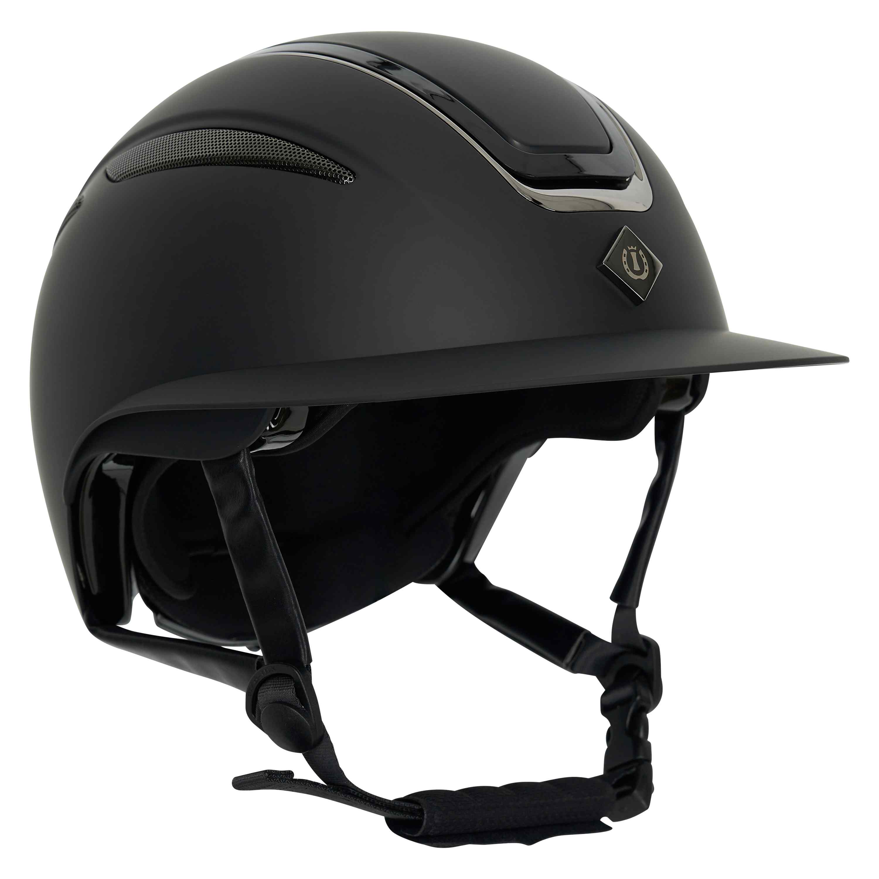 Imperial Riding Ridhjälm Olania Deluxe big visor Svart