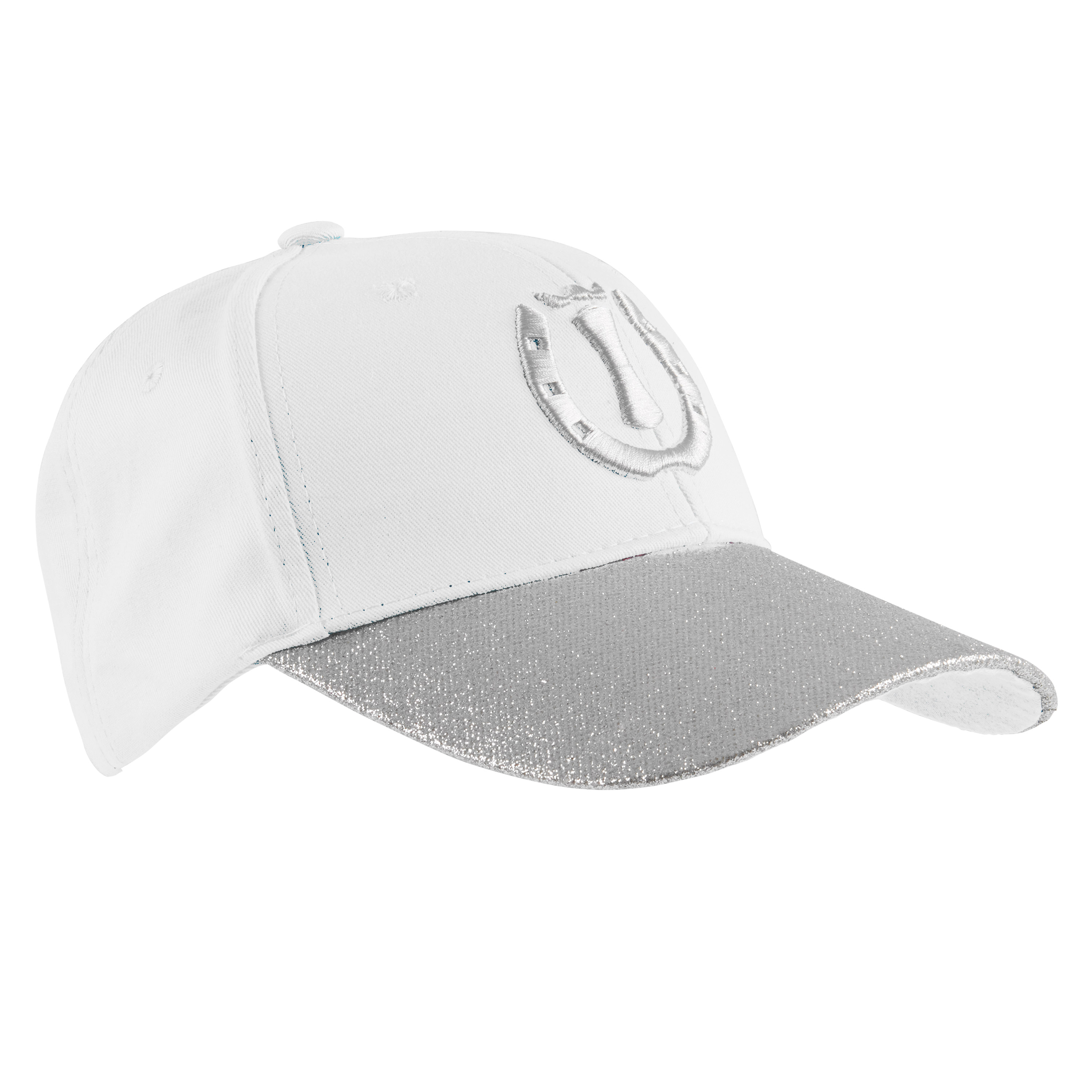 Keps White glitter
