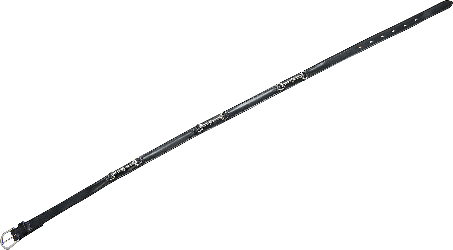 EQUITHÈME Snaffle Bit Bälte Svart, Nickelpläterad Mässing (90)