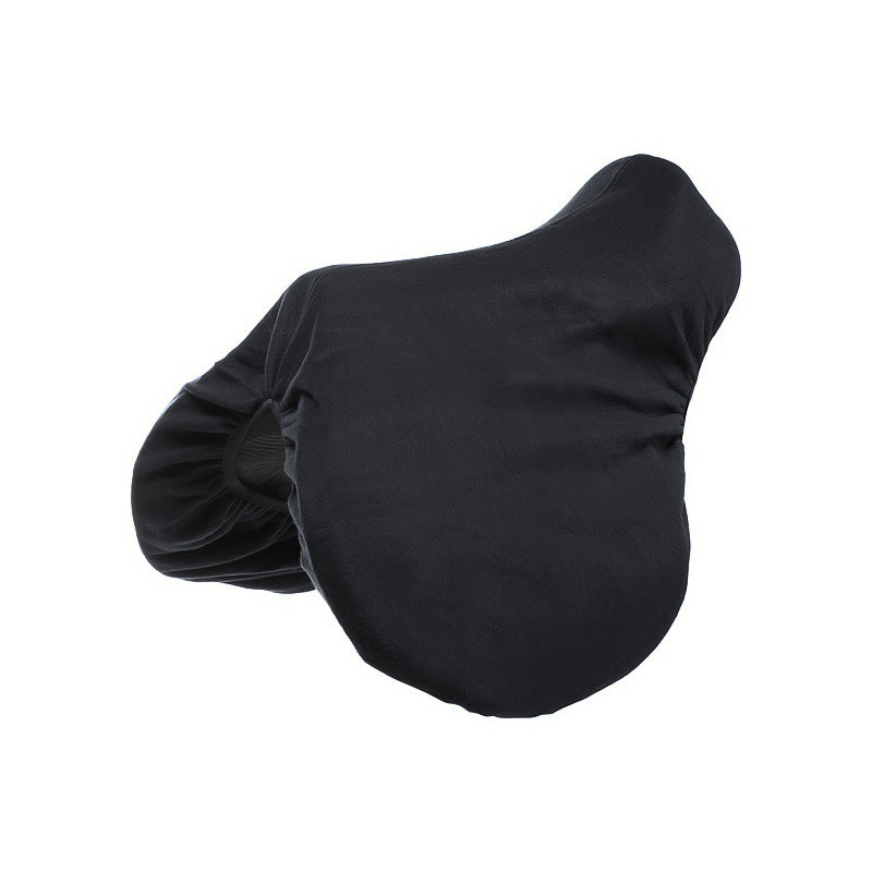 EQUITHEME Polar Fleece Saddle Cover Black - Full size