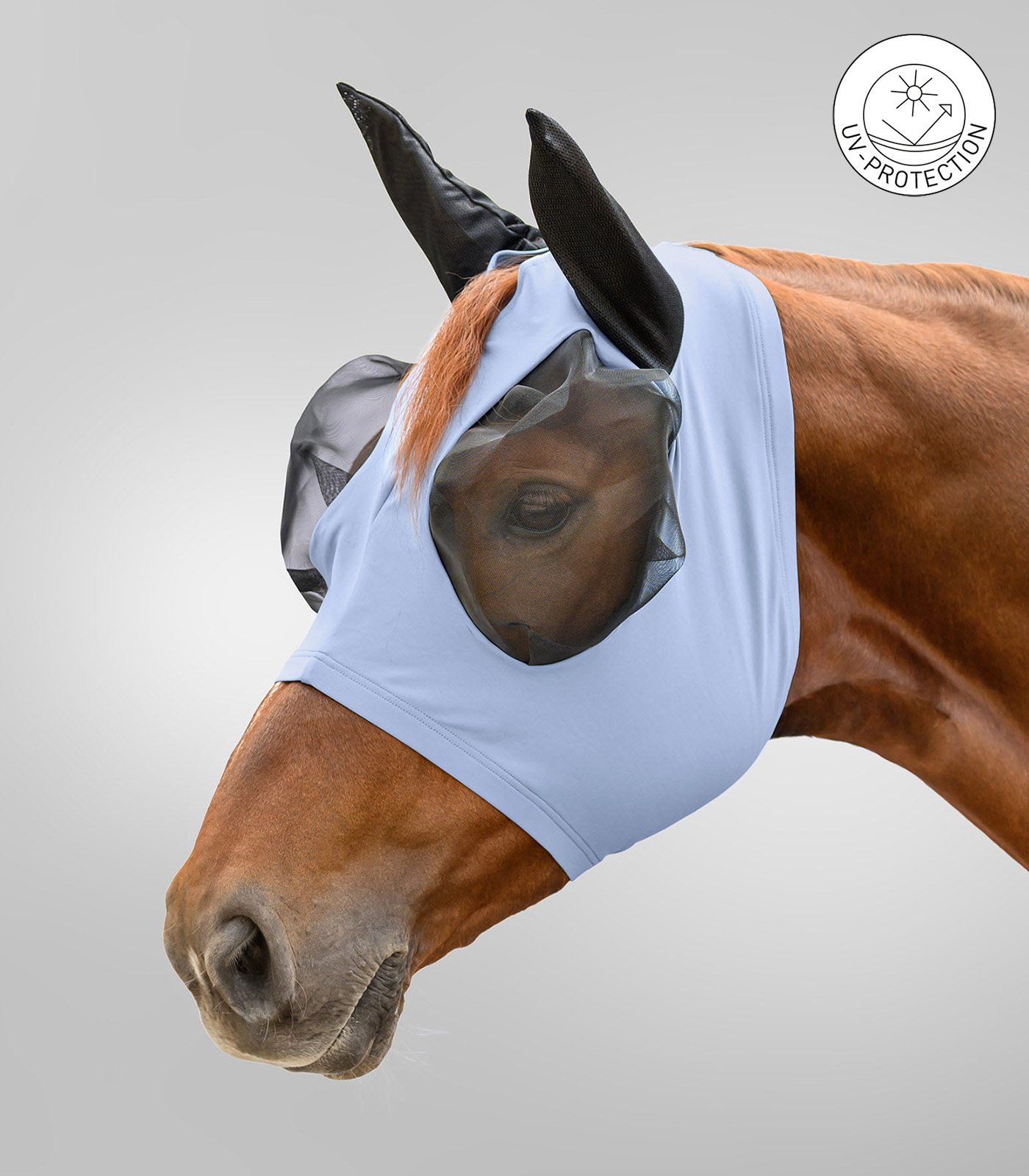 Waldhausen Puck Flex fluemaske - pastellblå