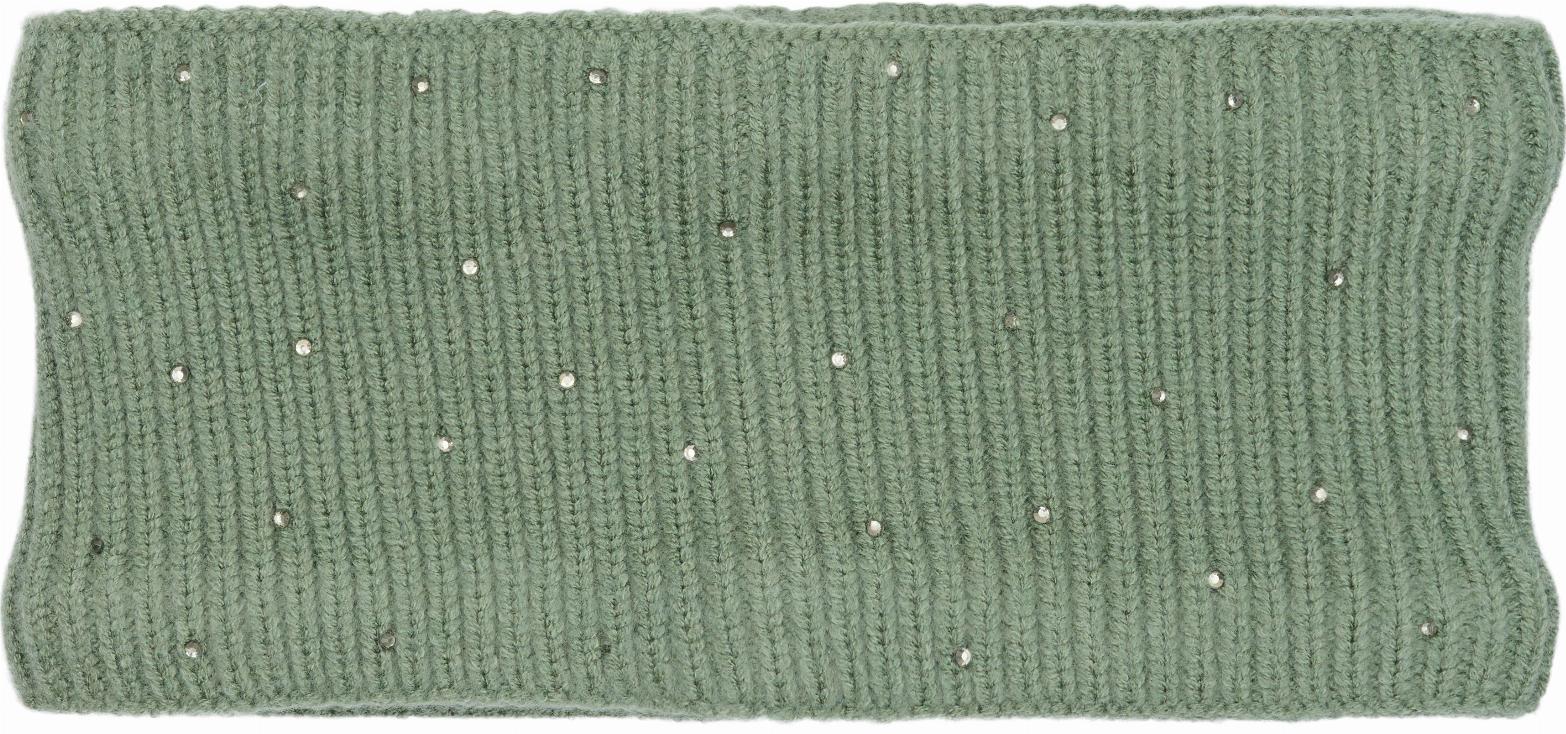 Equipage Vaina Glittery Knitted Headband - Granite Green