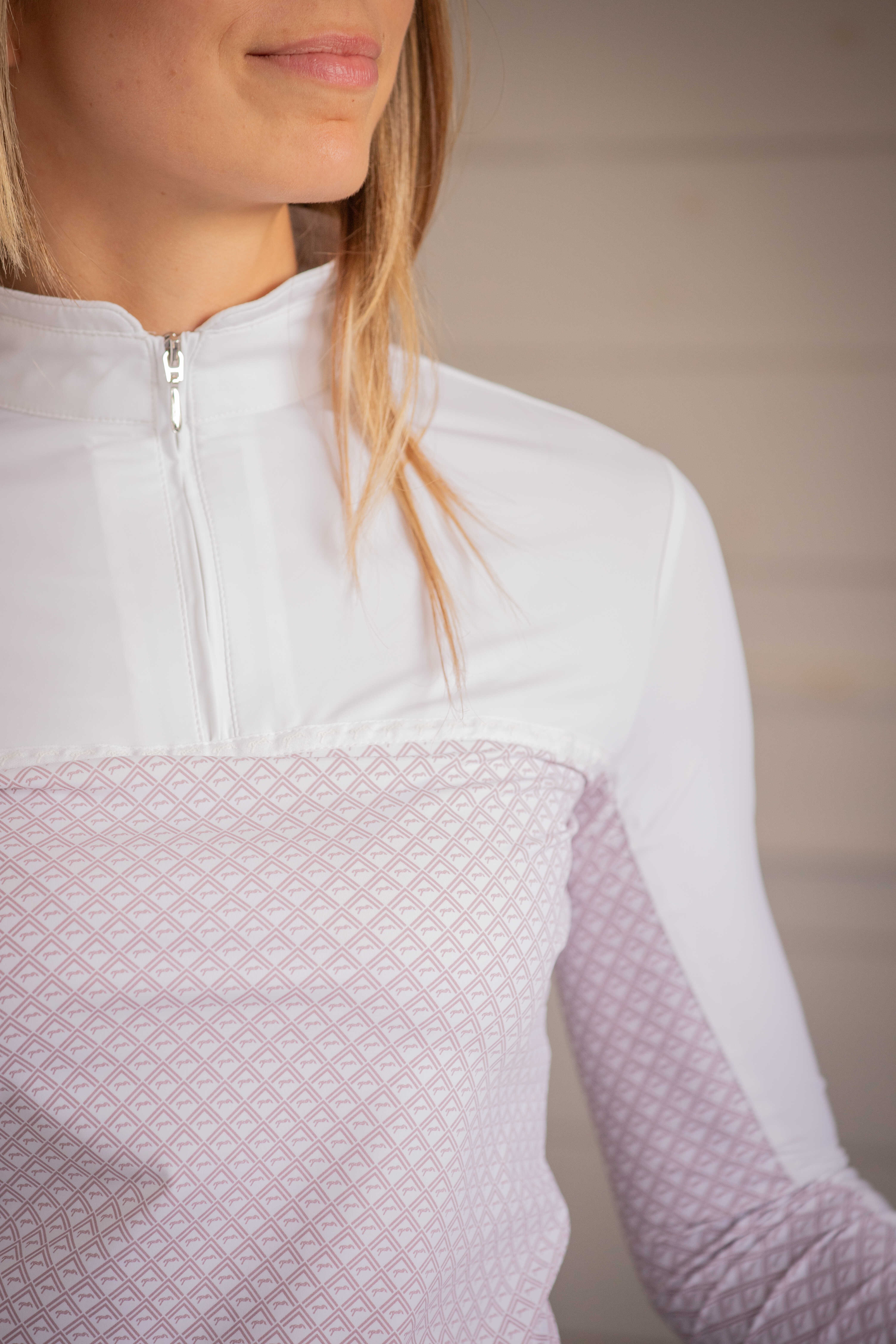 Pénélope Debbie Long Sleeve Show Shirt White/pink - 5