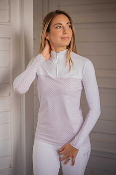 Pénélope Debbie Long Sleeve Show Shirt White/pink