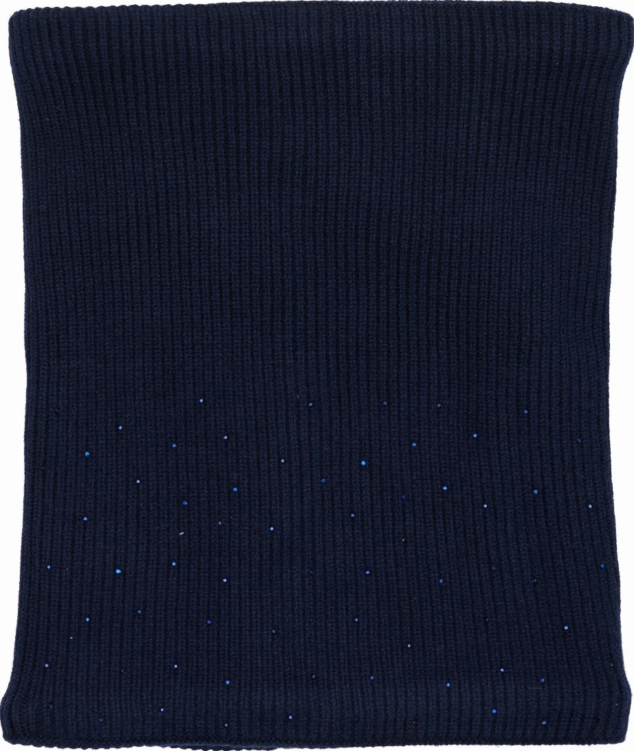 Equipage Vainy Glittery Knitted Neck Warmer - Navy
