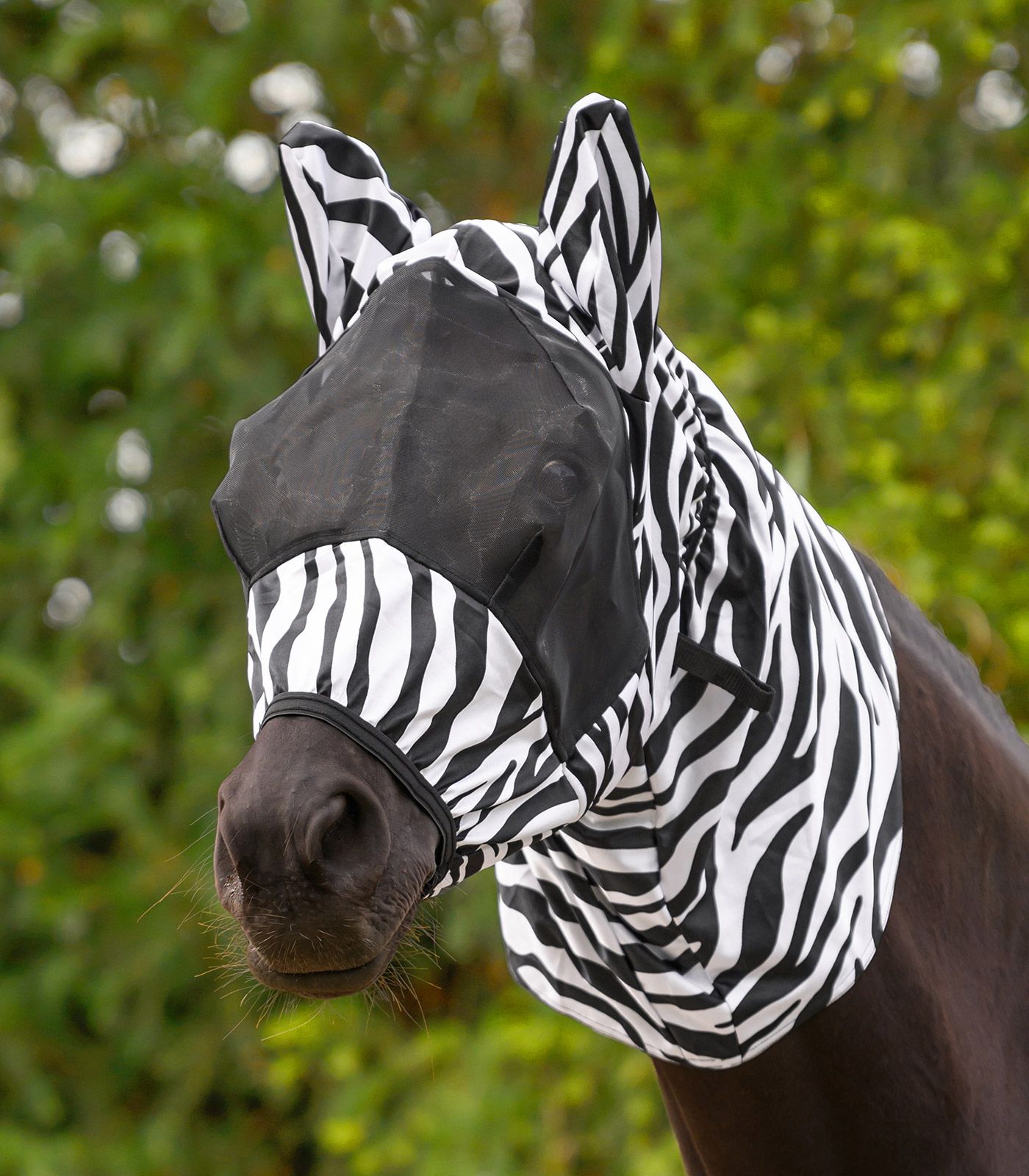 Waldhausen Zebra eczema fly mask - black/white - 3