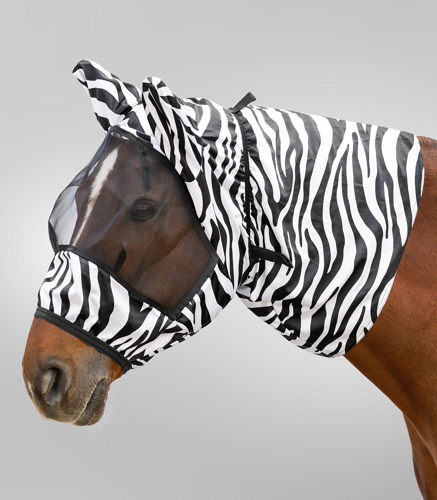 Waldhausen Zebra eczema fly mask - black/white - 2