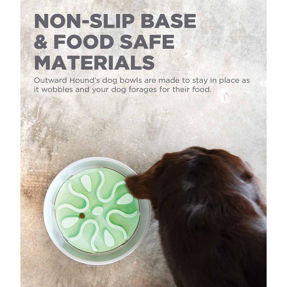 Outward Hound Oh Fun Feedeer Wobble Slo Bowl Mint 