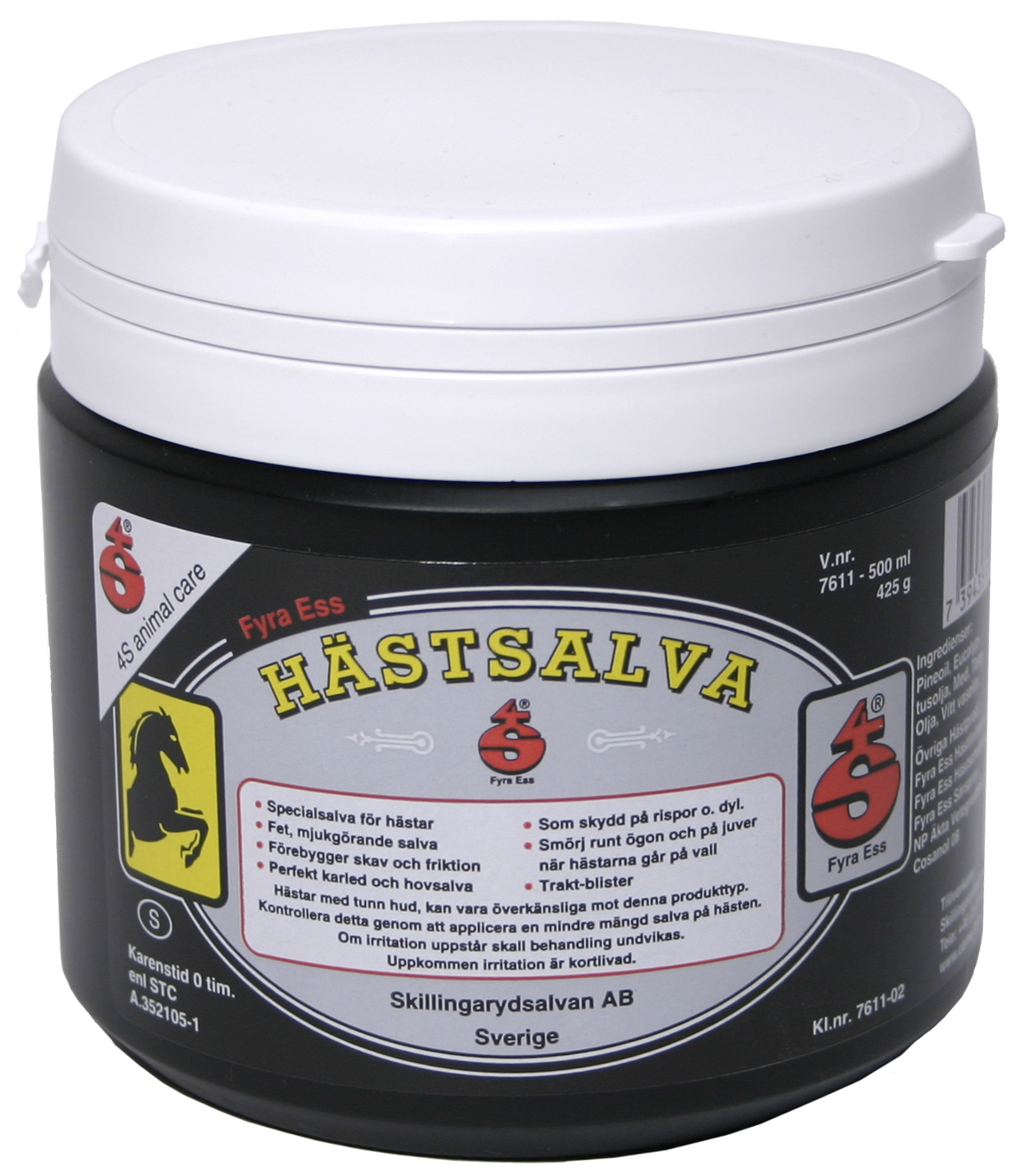 Hevosvoide Fyra Ess Hästsalva – 500 ml