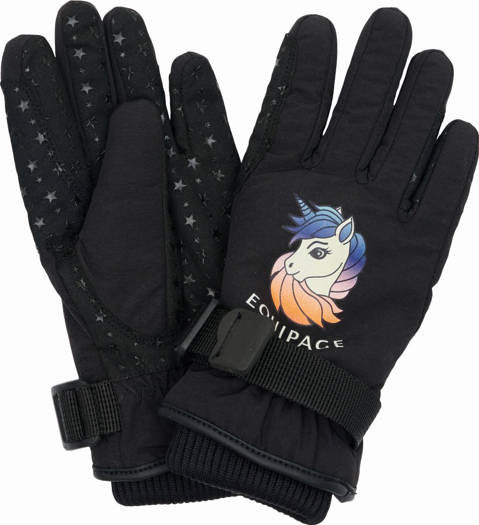 Equipage Junior Viri Vinterridhandskar - Svart (4-6 år)