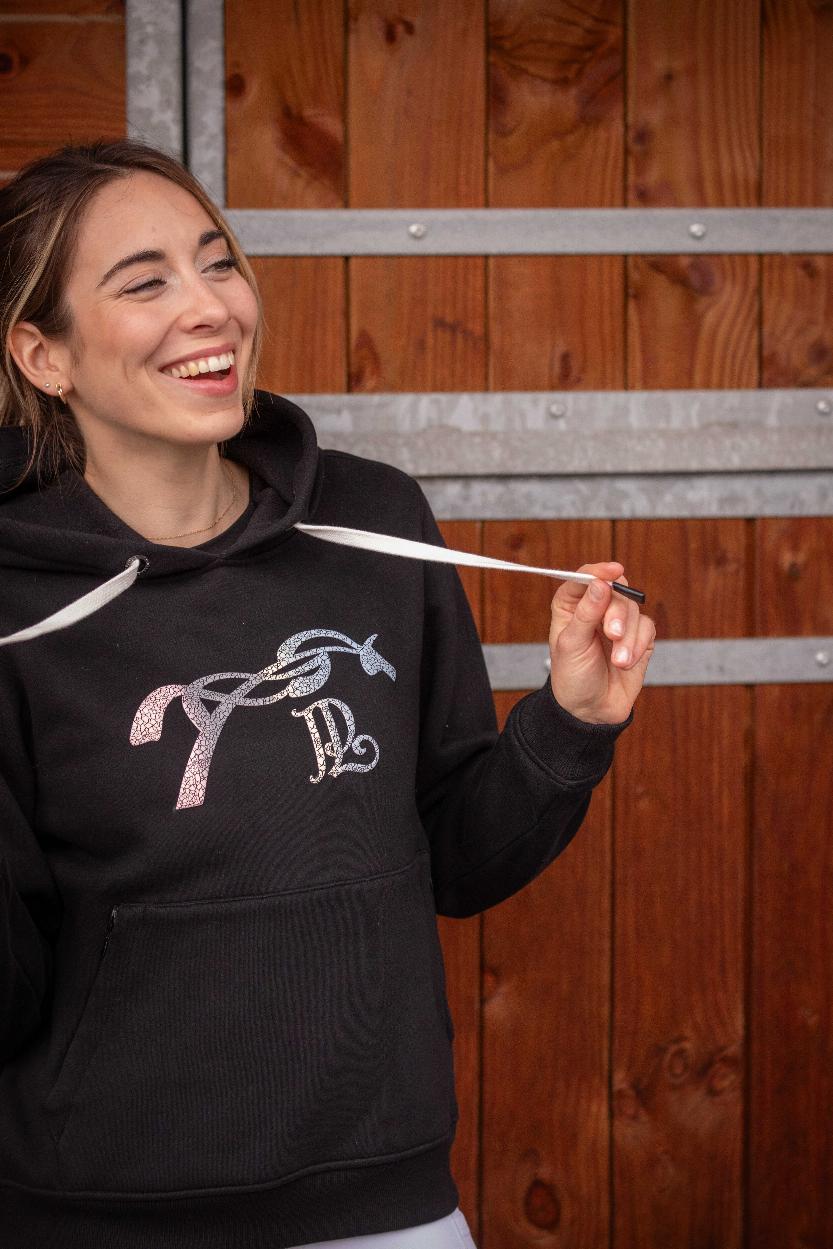 Penelope Funny Hoodie Svart (XXS)