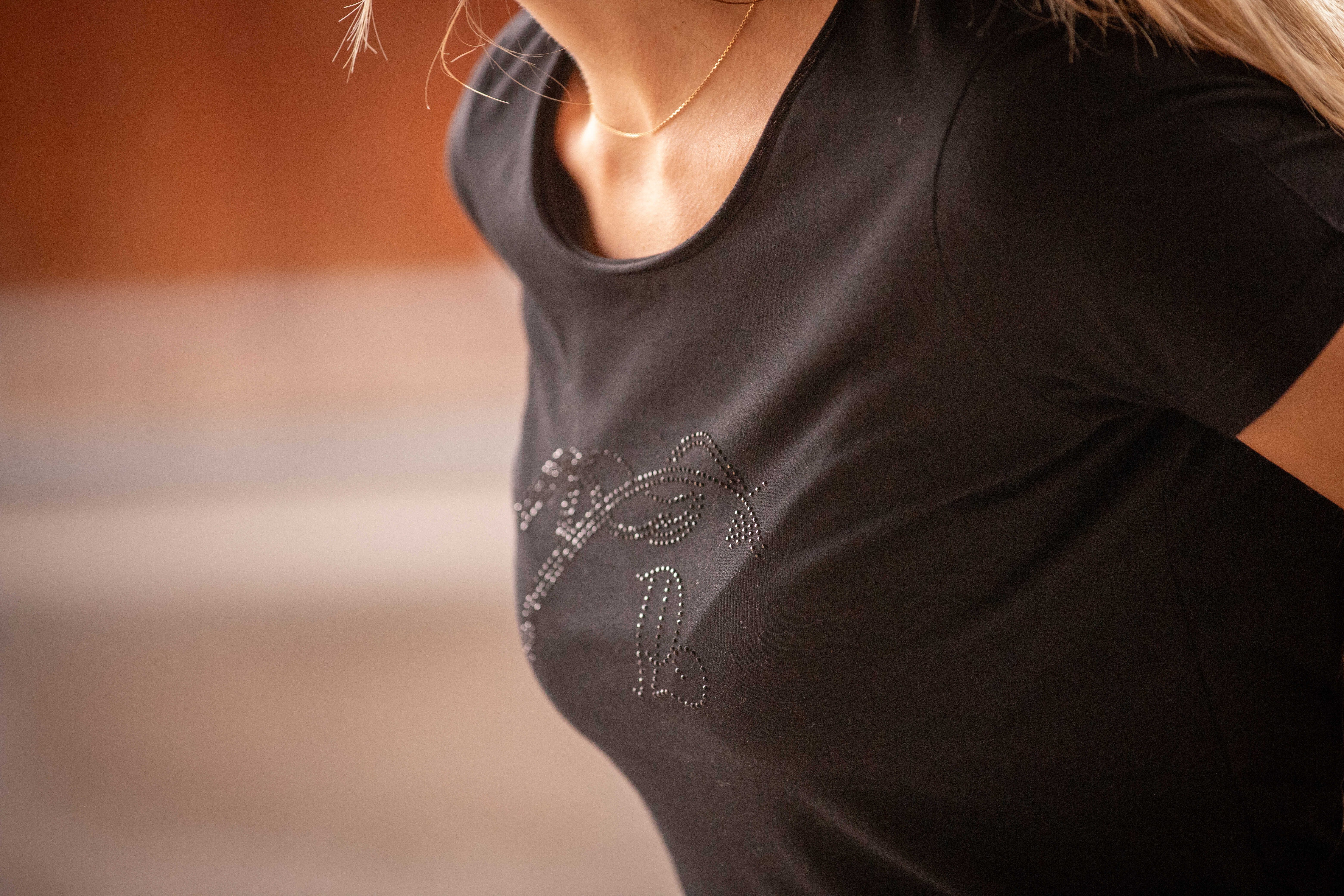 Penelope Iconic Strass T-shirt Svart - 3