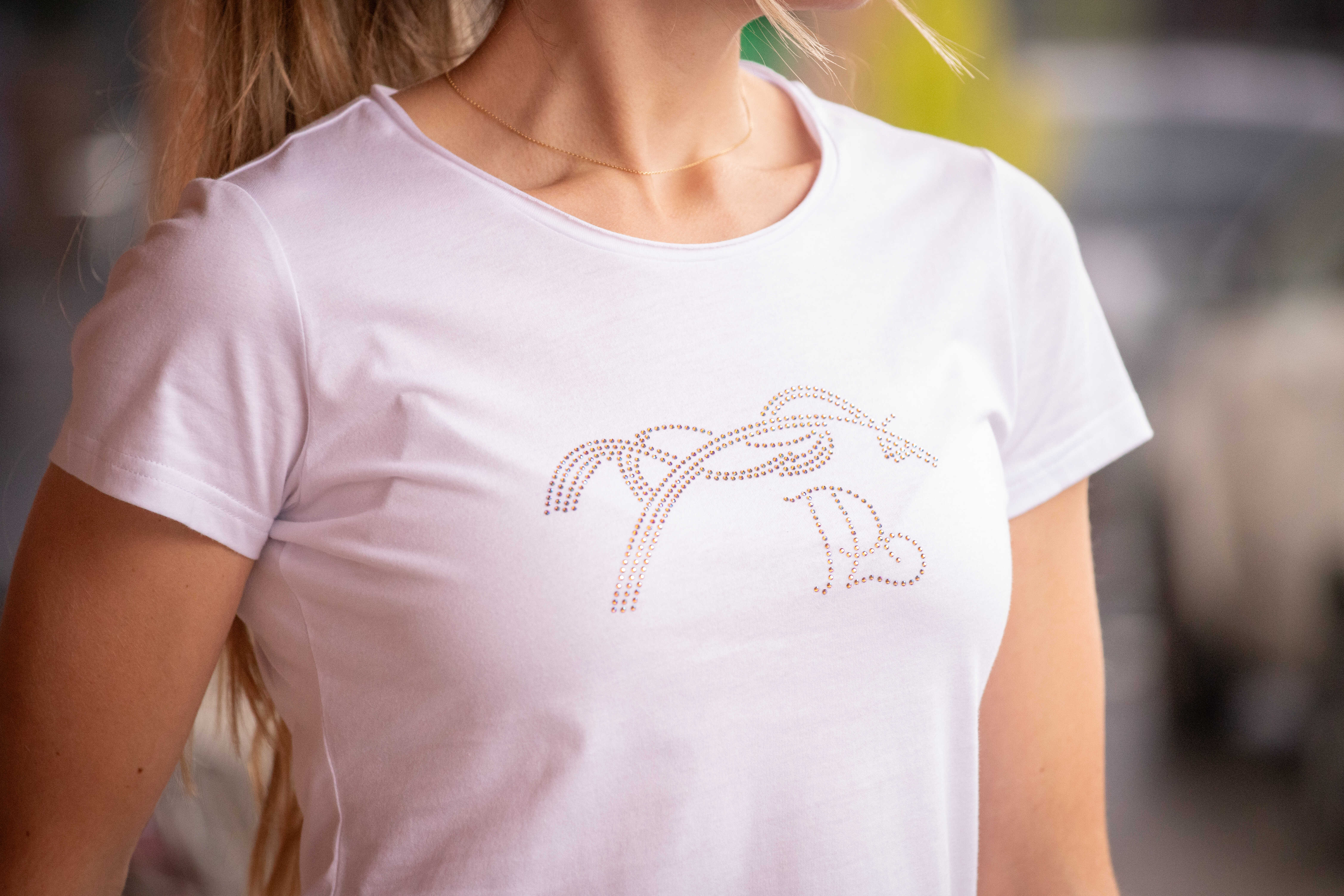 Penelope Iconic Strass T-shirt Vit - 3
