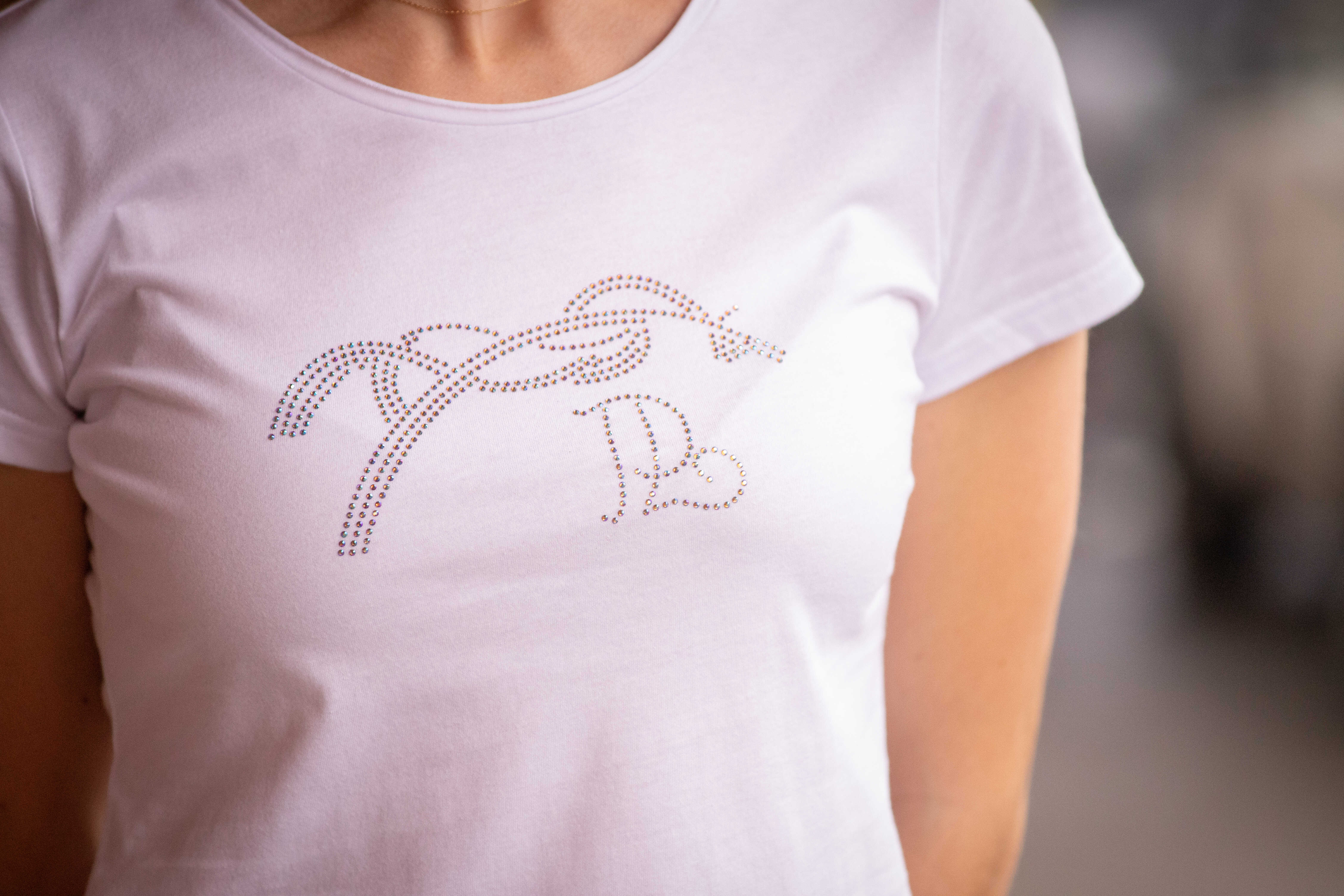 Penelope Iconic Strass T-shirt Vit - 2