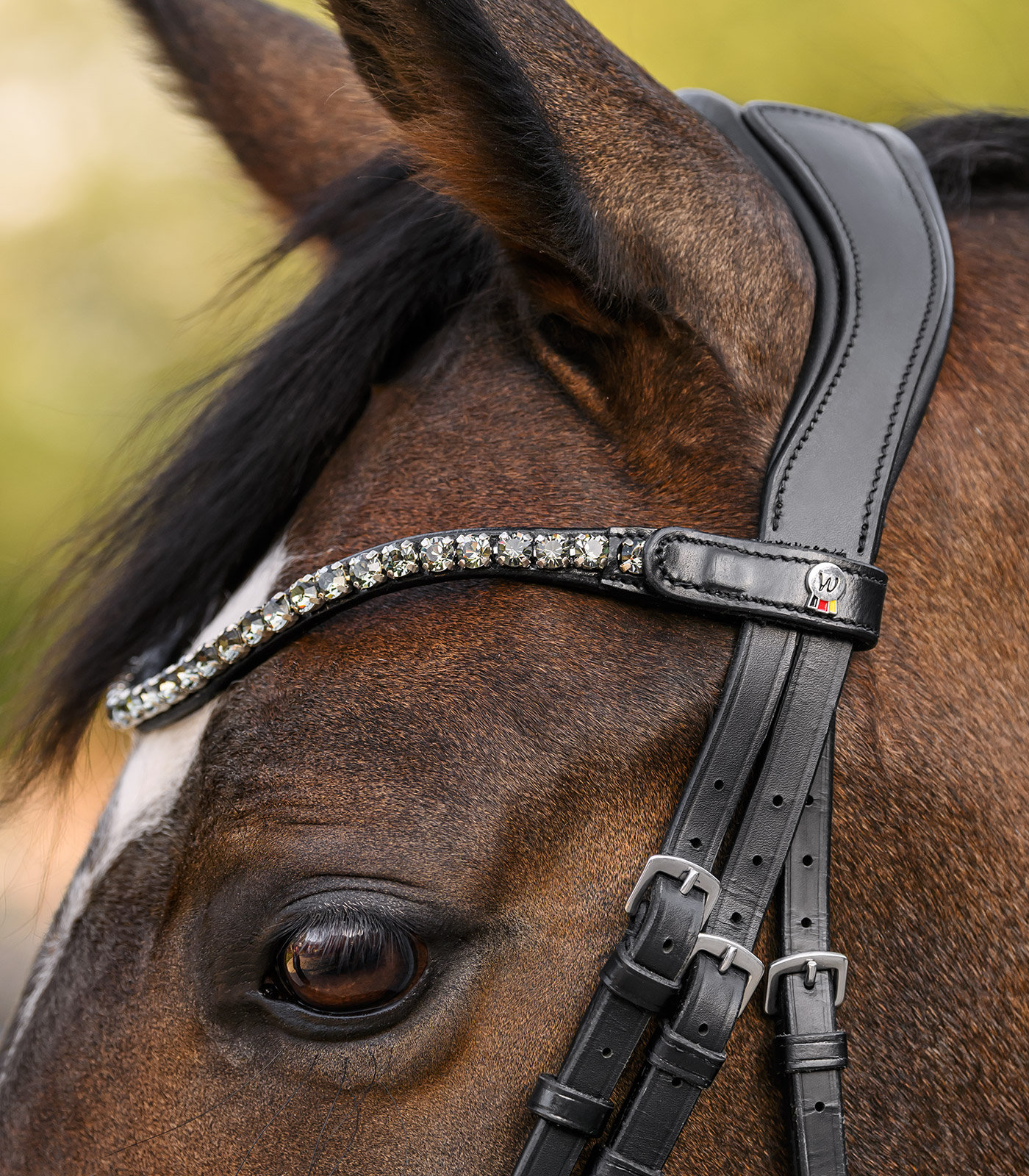 Waldhausen X-Line Shine pannband, svart - silver - 3