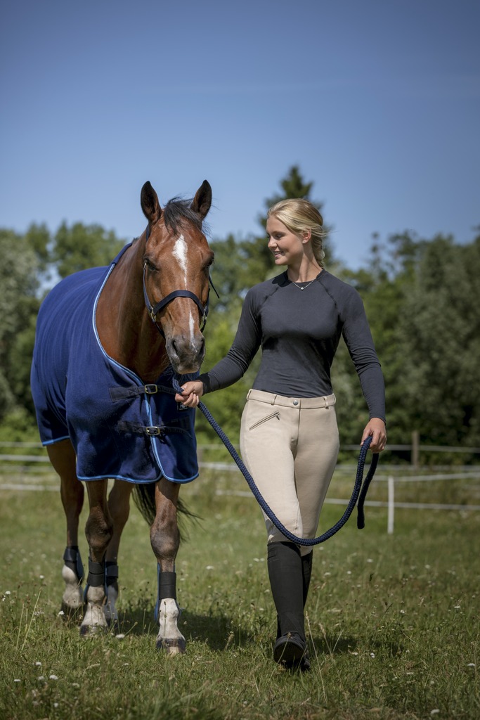 RIDING WORLD Club Grimma + lead rope Röd, Shetland - 2