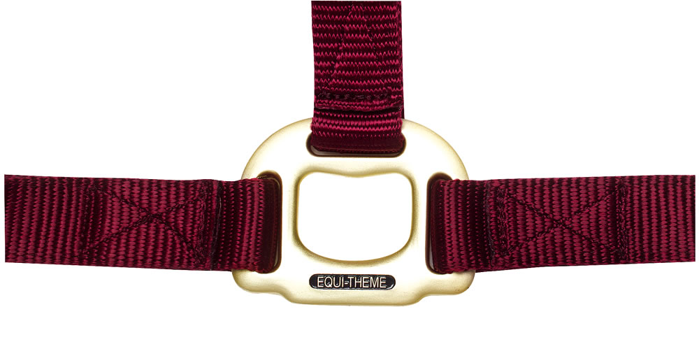EQUITHEME Nylonriimu Burgundy, Full - 2