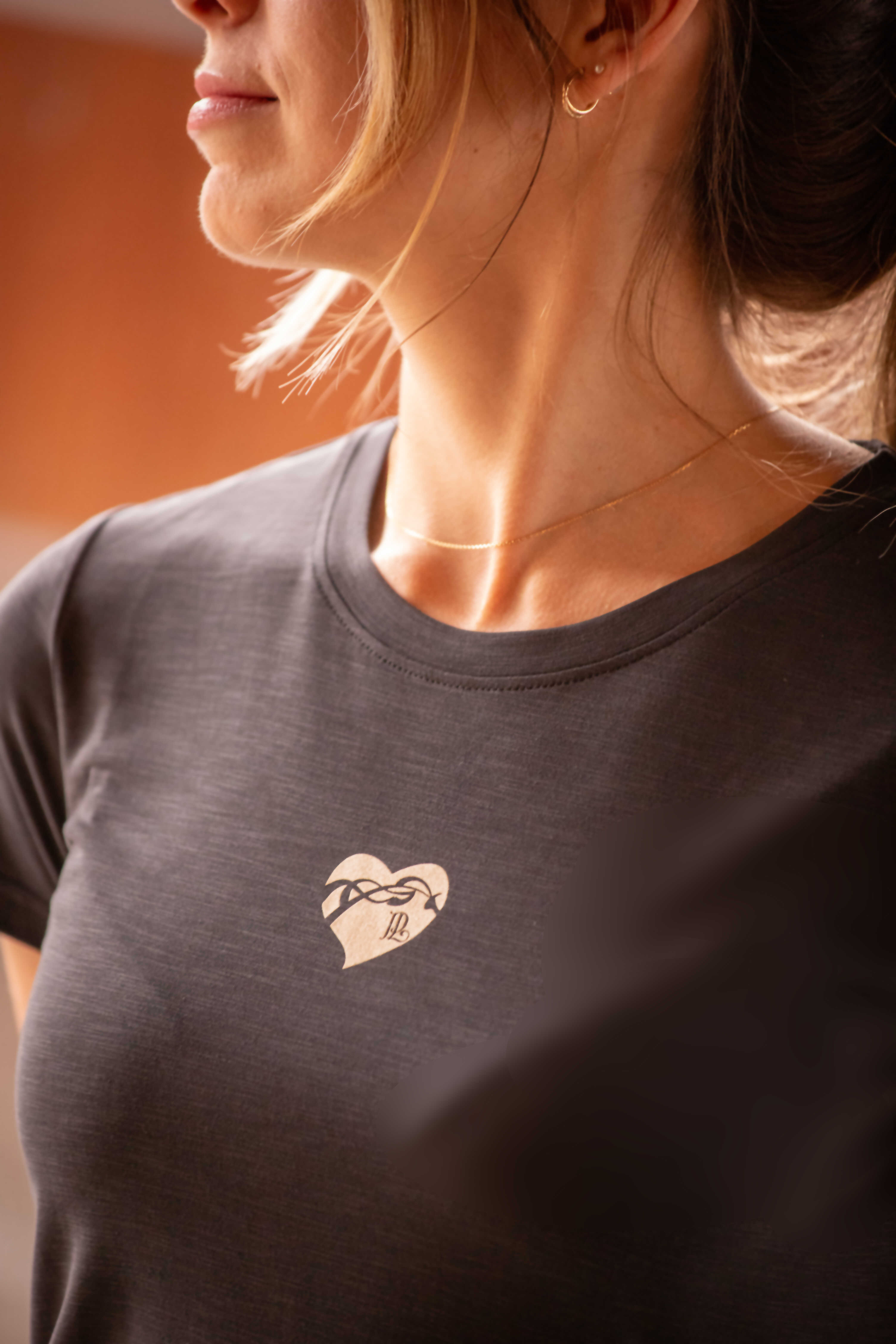 Pénélope Lovely Short Sleeve T-Shirt Dark grey - 3