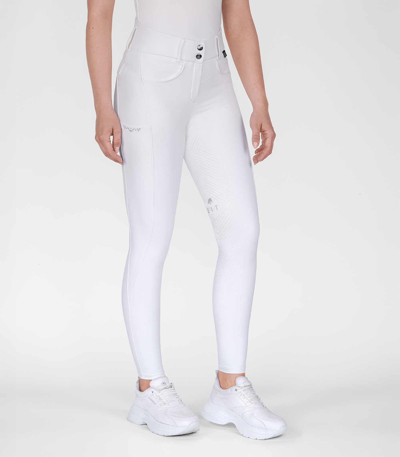 ELT Comfort Ride Glam ridebukser - hvit