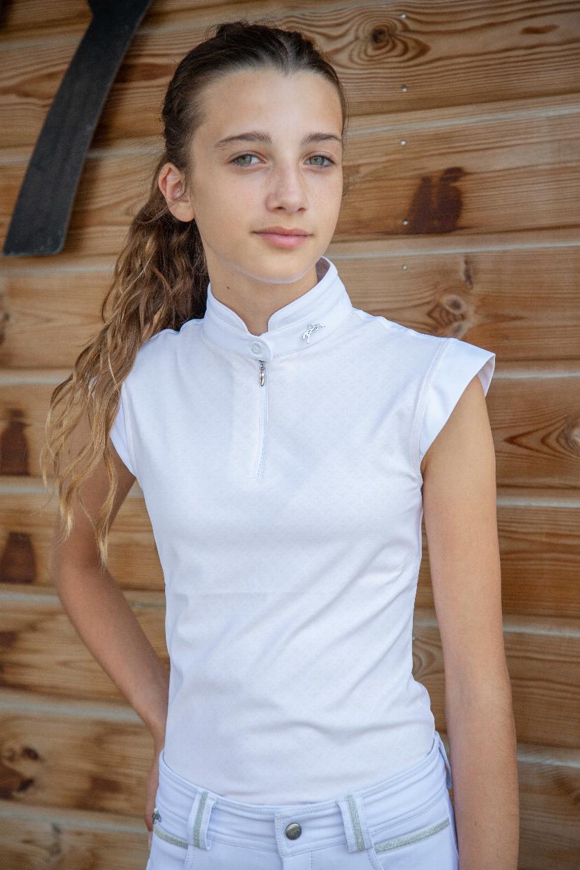 Penelope Seville Tävlingstopp Vit/Ljusgrå