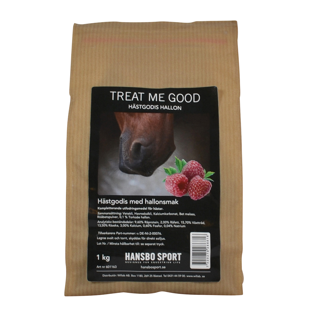 Hansbo Sport Treat Me Good Hästgodis Hallon 1 kg