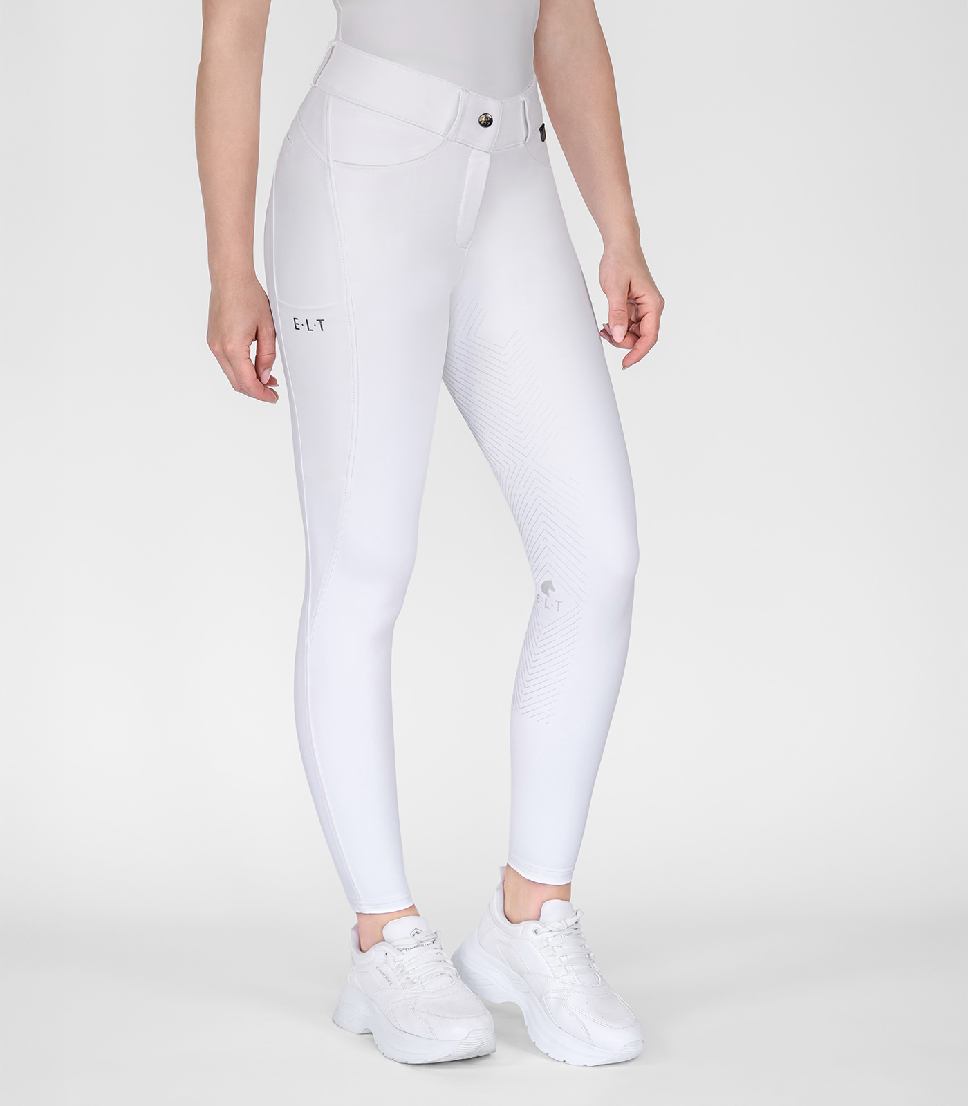 ELT Comfort Ride silicone riding breeches - white