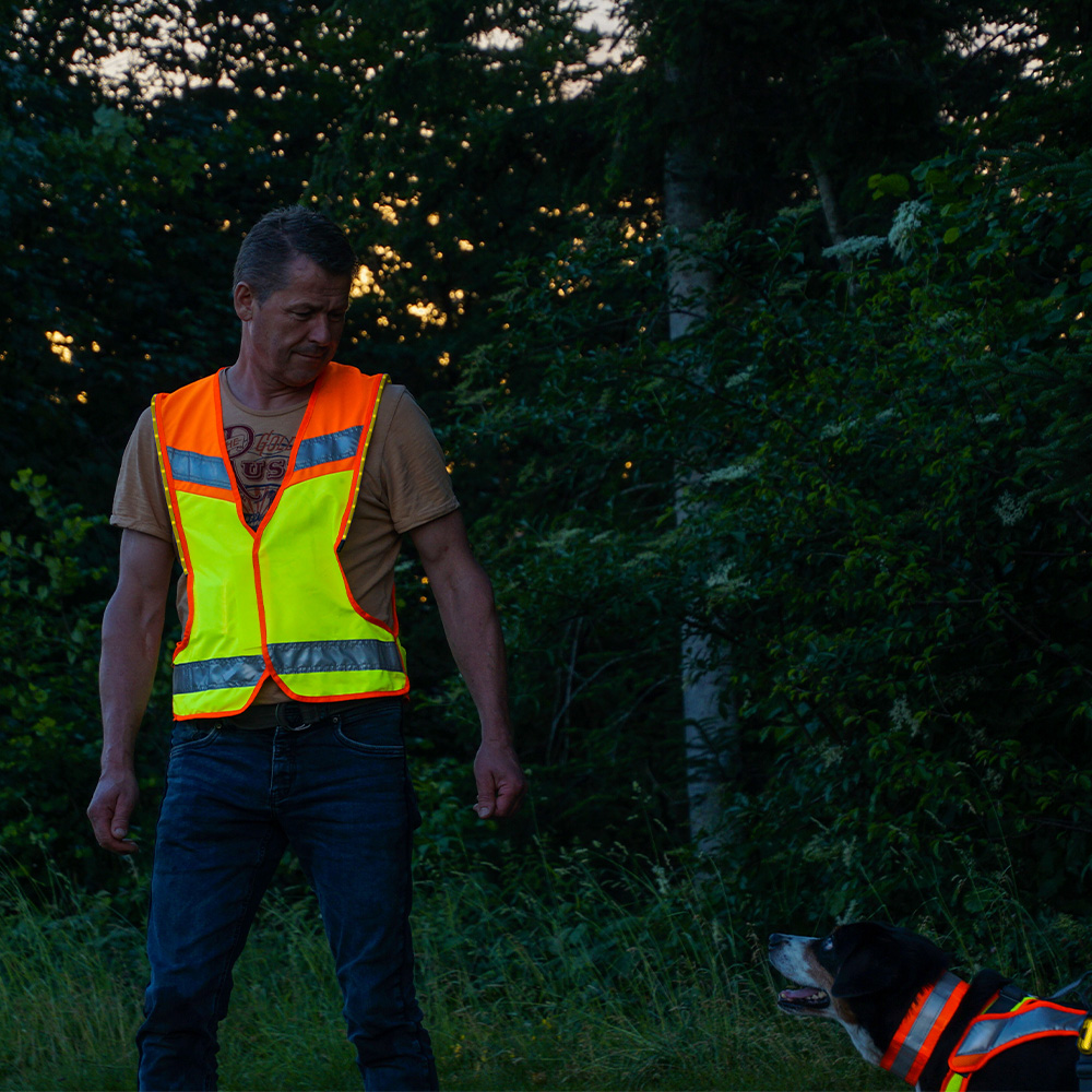 Jack Pro Luminous Reflective Vest for Riders and Dog Owners - EN20471